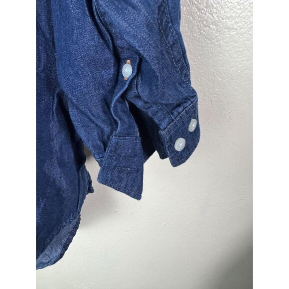 Coolibar Long Sleeve Chambray Denim Tunic Top Women Plus size 3X UPF 50+ Blue - Picture 10 of 16